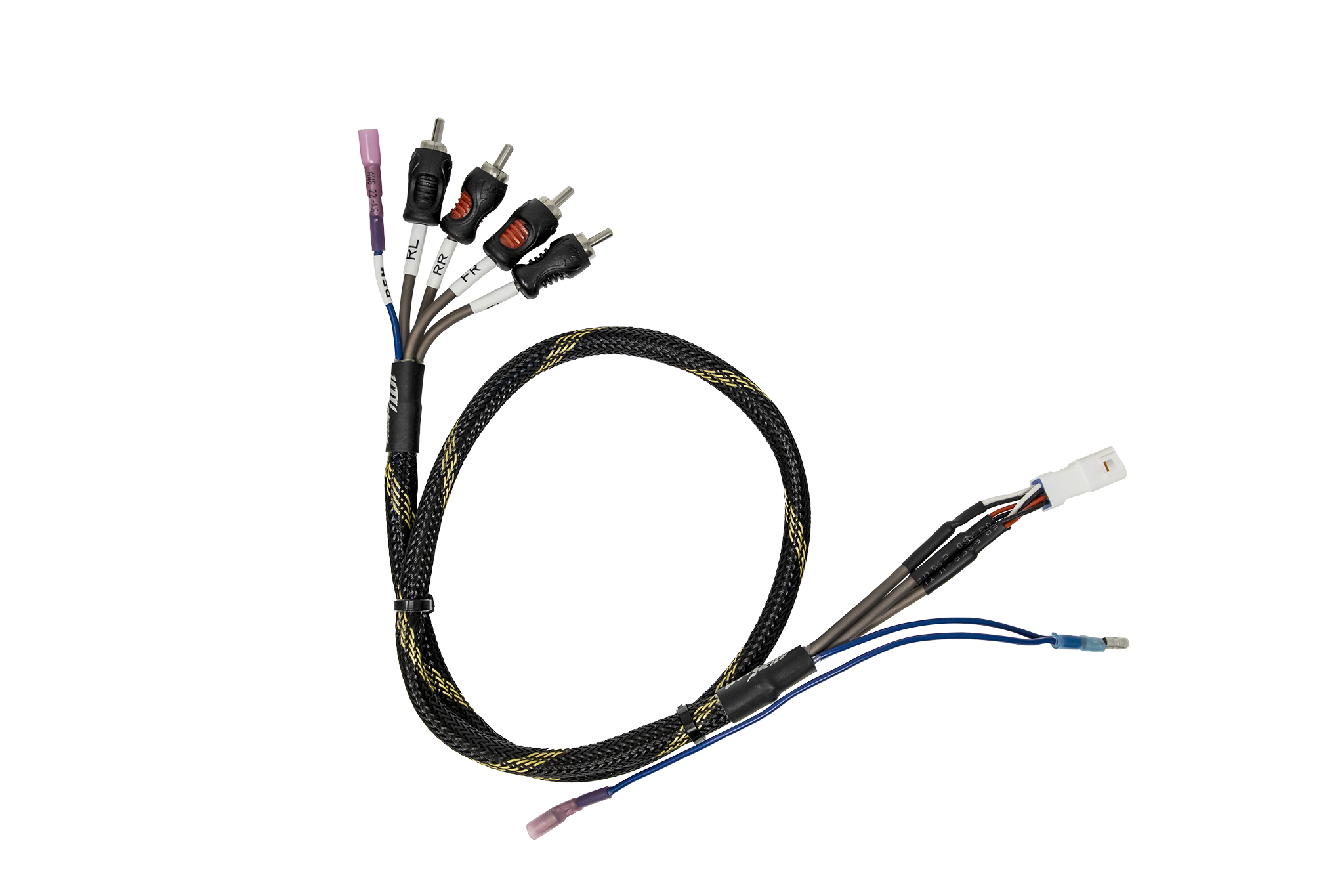Can-Am® Maverick R BRP GO Front & Rear RCA Output Harness + Remote | UTVS-R-GO-RCA-OUT