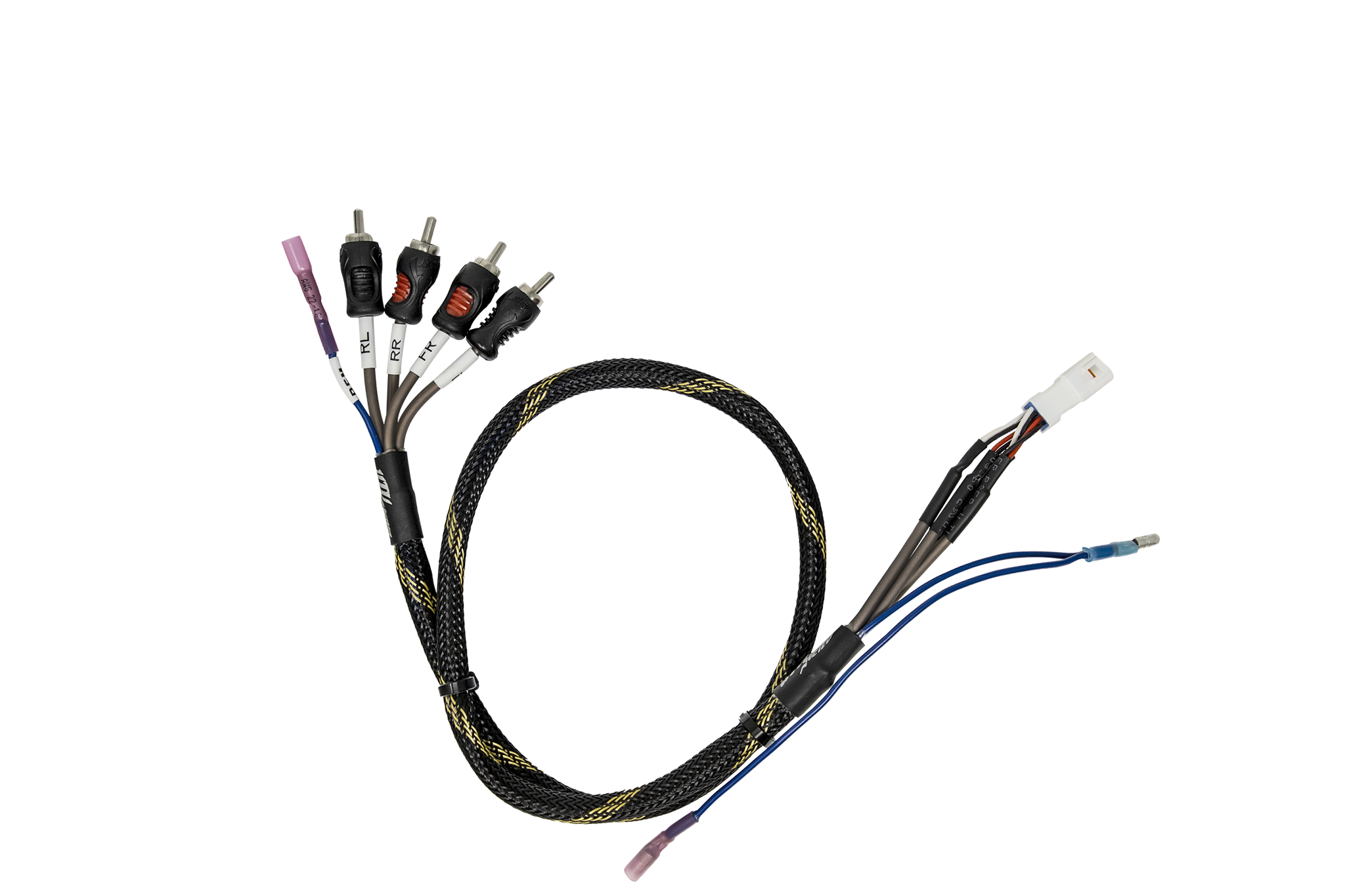 Can-Am® Maverick R BRP GO Front & Rear RCA Output Harness + Remote | UTVS-R-GO-RCA-OUT