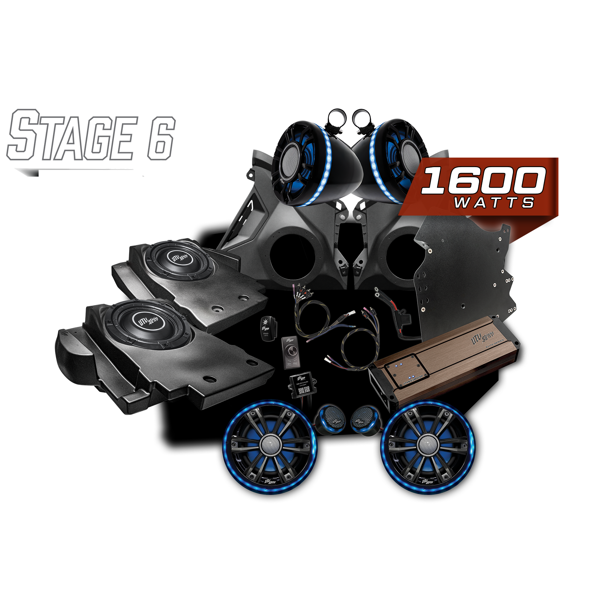 Can-Am® Maverick R BRP GO! Elite Series Stage 6 Stereo Kit | UTVS-R-S6-E-GO