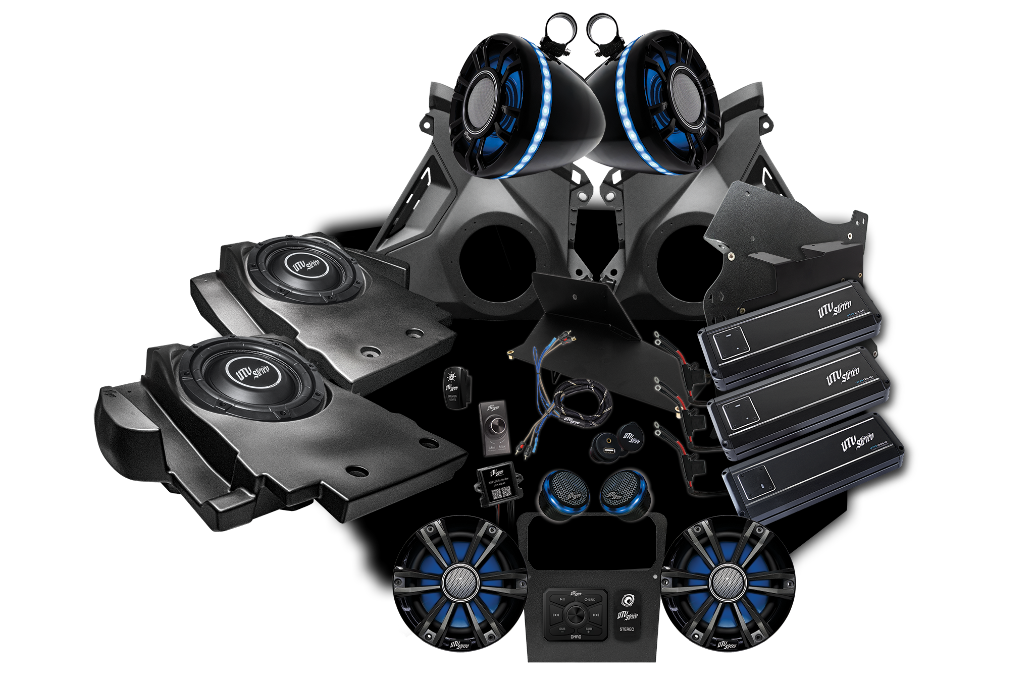 Can-Am® Maverick R Signature Series Stage 8 Stereo Kit | UTVS-R-S8-S