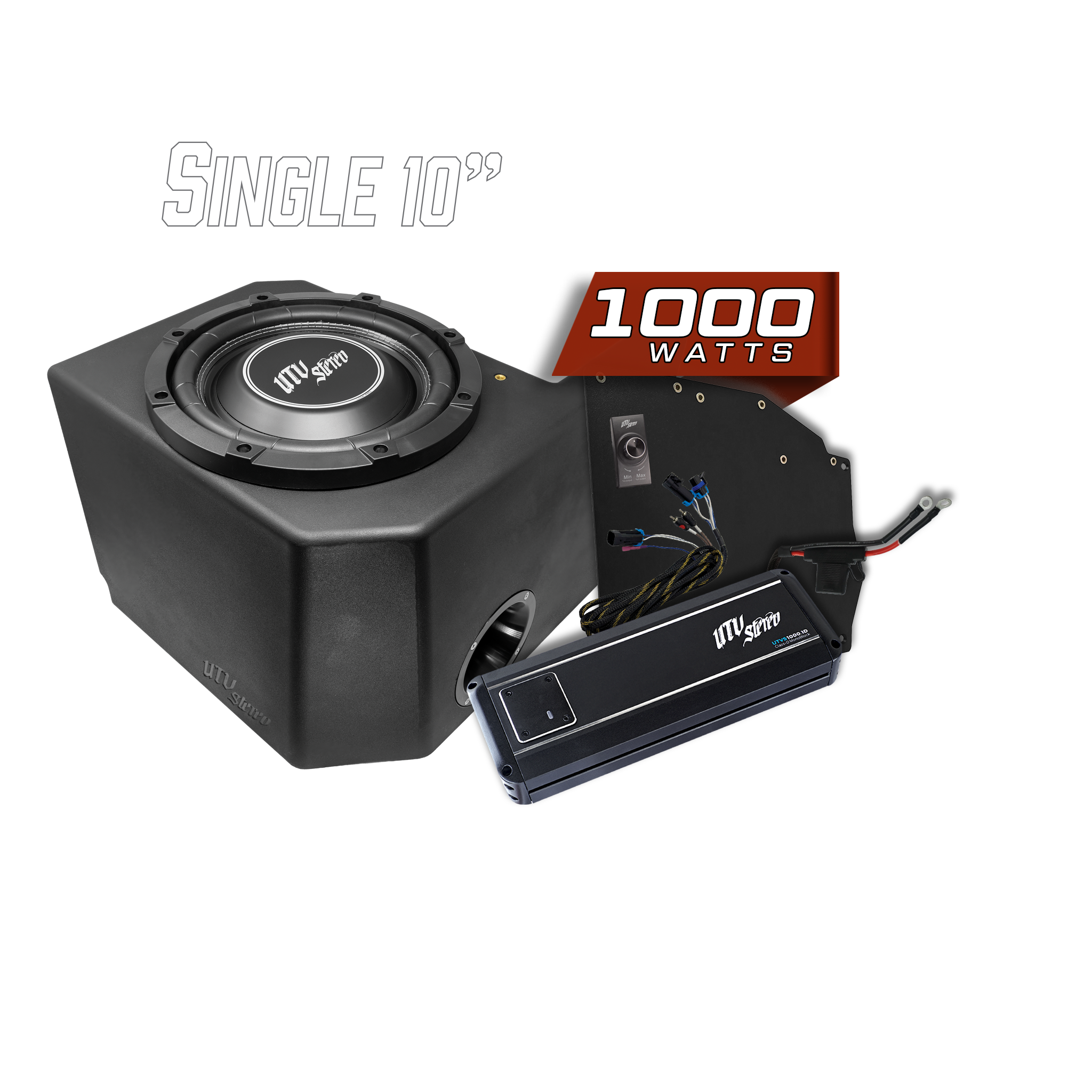 Polaris® Ranger 1000W Single 10" Subwoofer Kit | UTVS-RNG-SUB-1000-1