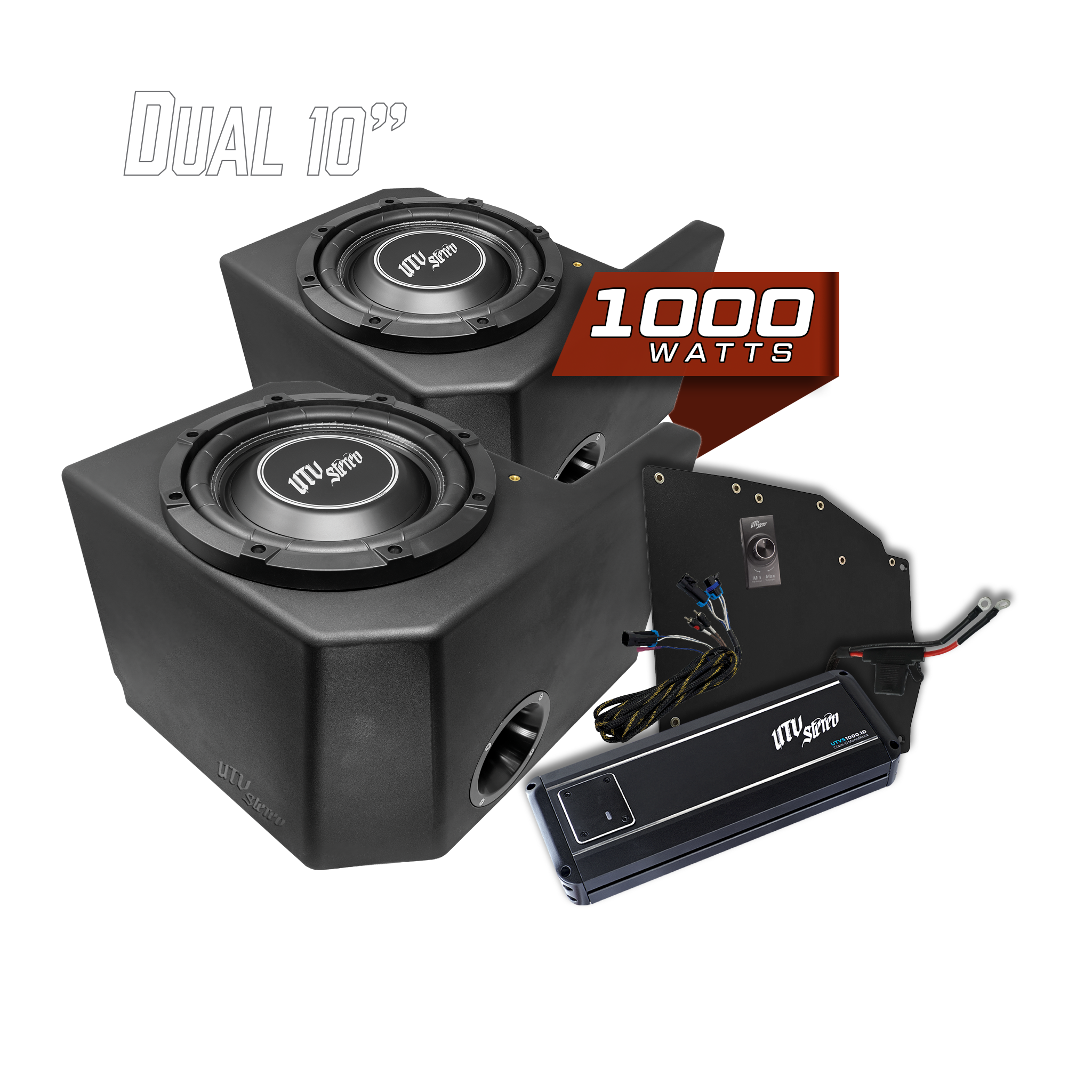 Polaris® Ranger 1000W Dual 10" Subwoofer Kit | UTVS-RNG-SUB-1000-2