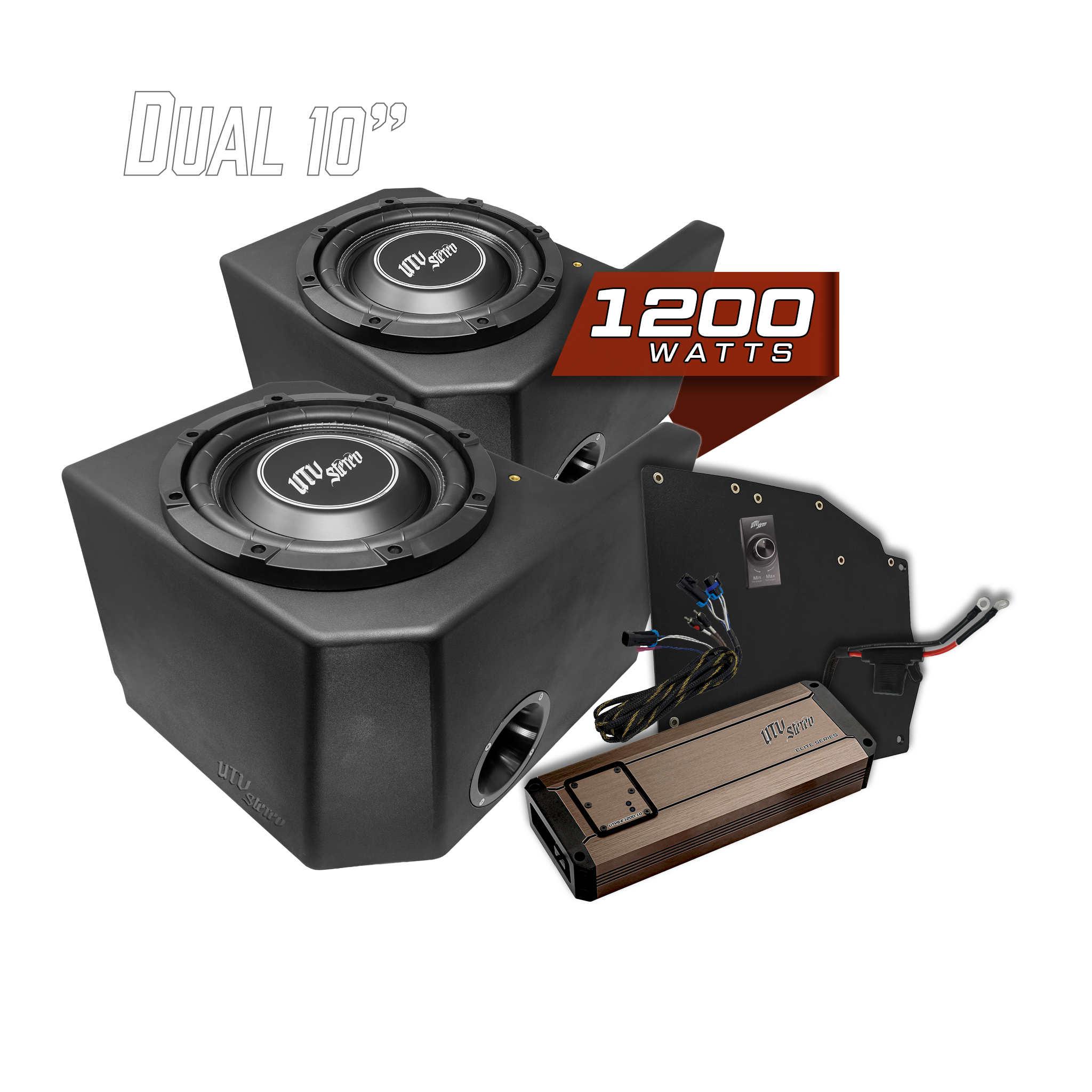 Polaris® Ranger 1200W Dual 10" Subwoofer Kit | UTVS-RNG-SUB-1200-2