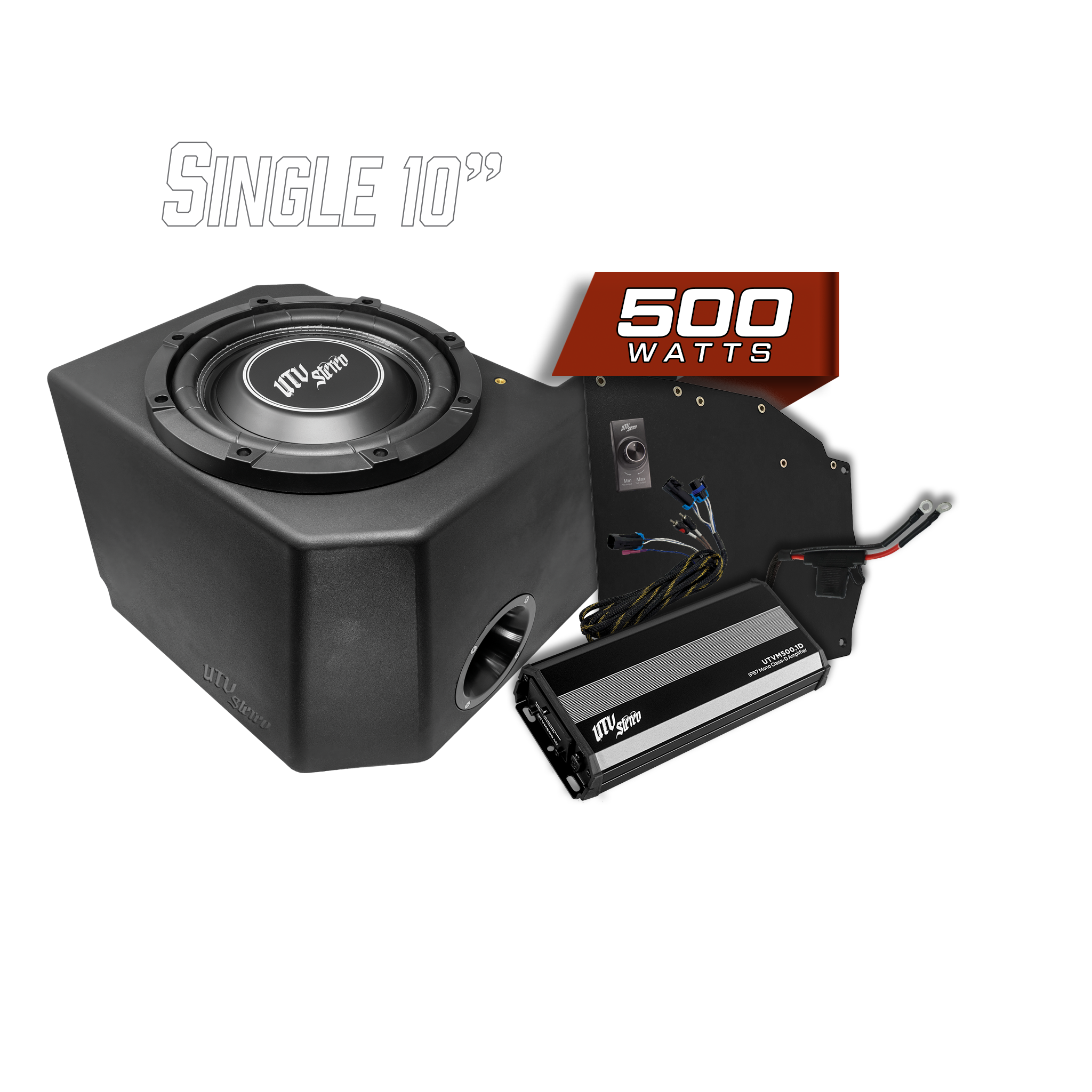 Polaris® Ranger 500W Single 10" Subwoofer Kit | UTVS-RNG-SUB-500-1
