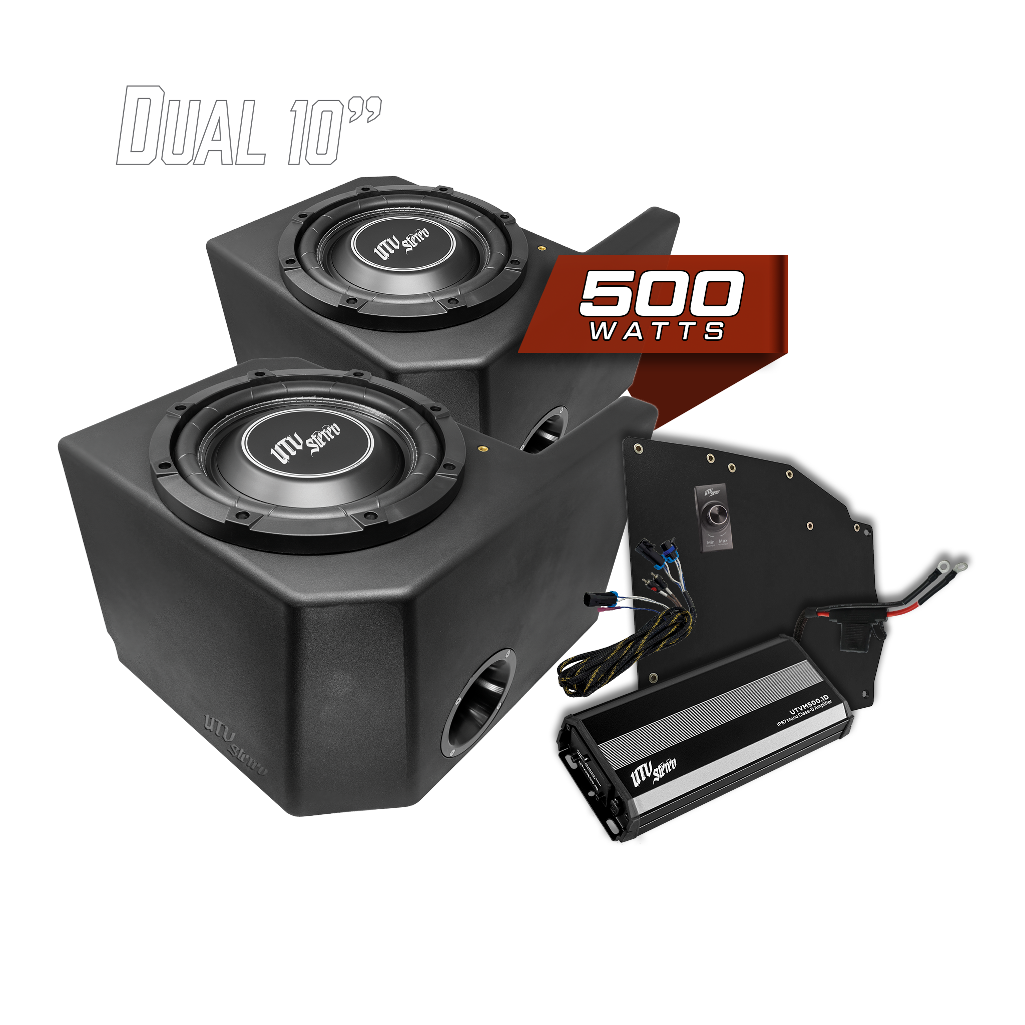 Polaris® Ranger 500W Dual 10" Subwoofer Kit | UTVS-RNG-SUB-500-2