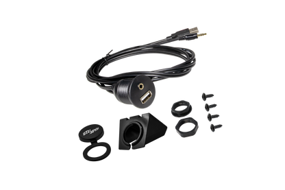 USB & Auxiliary Flush Mount Adapter for Source Units | UTVS-USB/AUX-FLMT