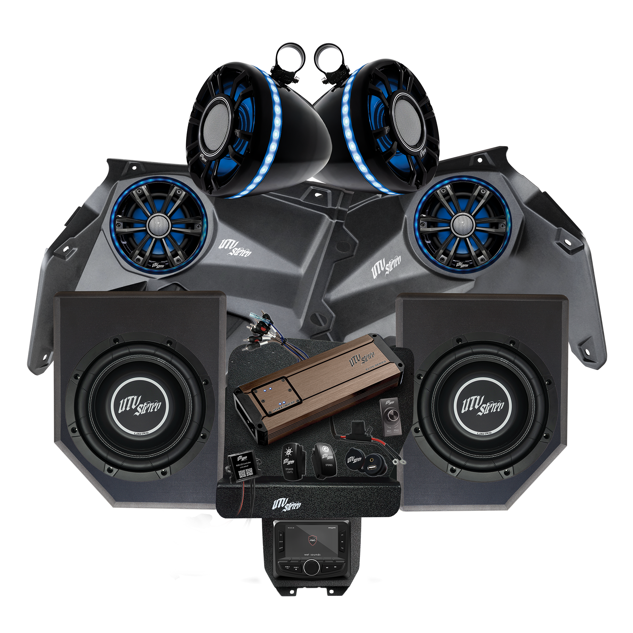 Can-Am® X3 Elite Series Stage 6 Stereo Kit | UTVS-X3-S6-E