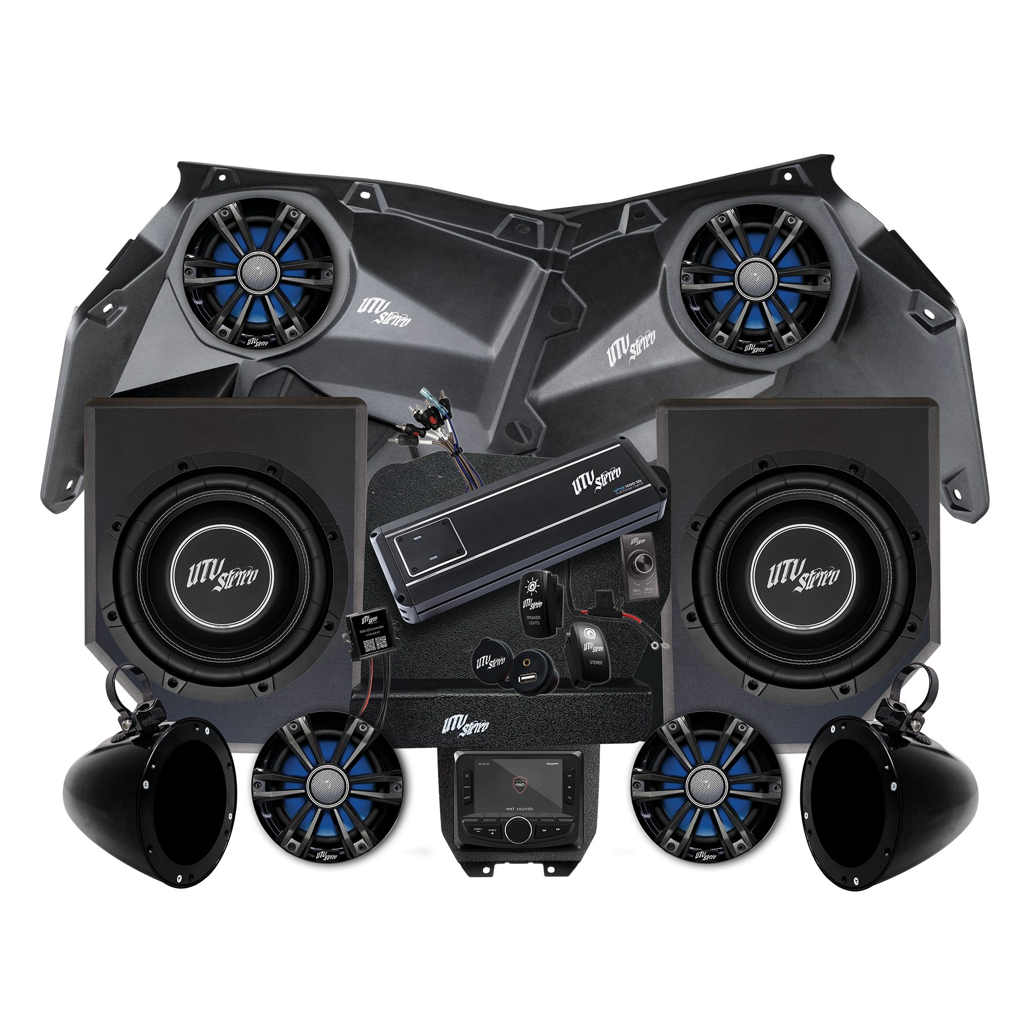 Can-Am® X3 Signature Series Stage 6 Stereo Kit | UTVS-X3-S6-S