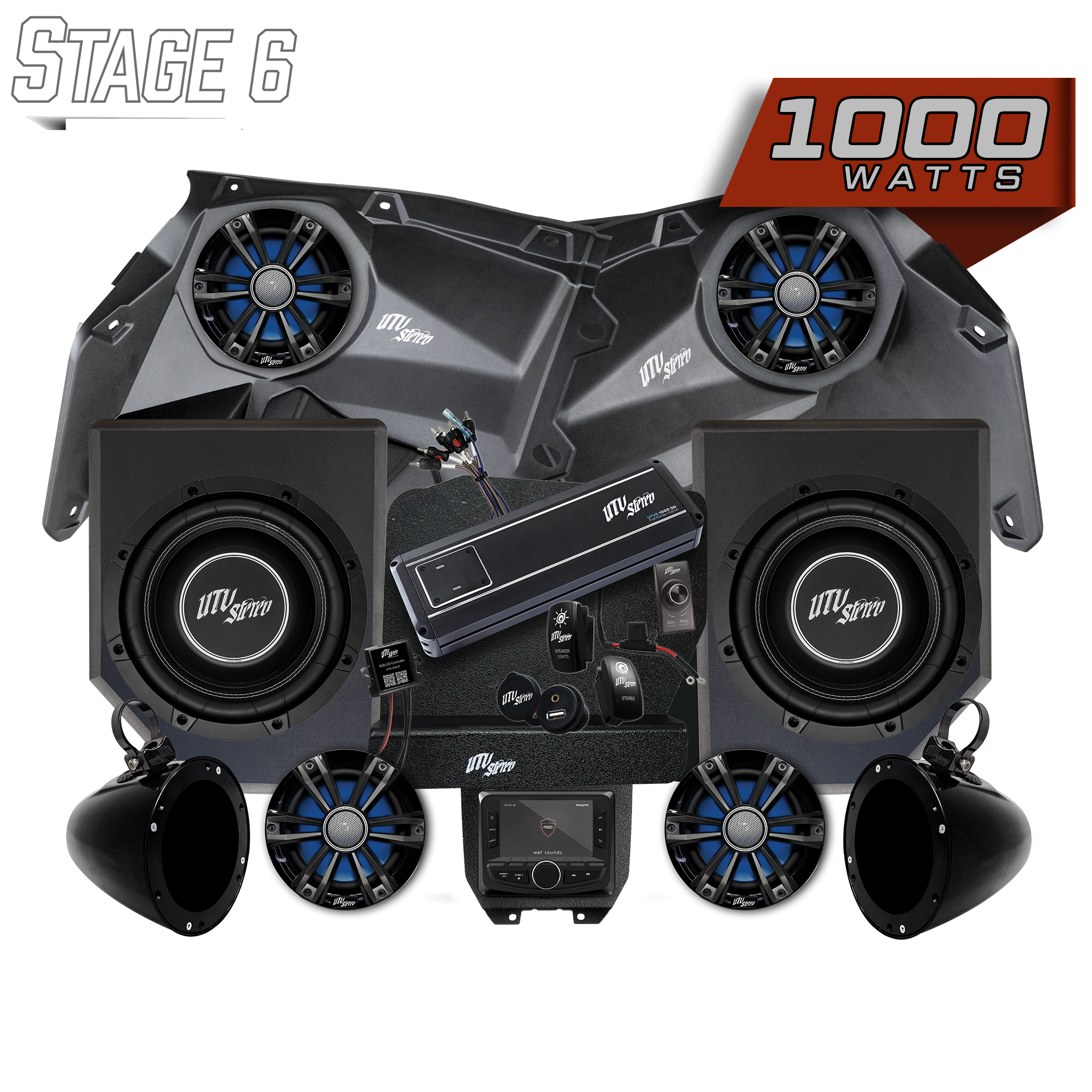Can-Am® X3 Signature Series Stage 6 Stereo Kit | UTVS-X3-S6-S