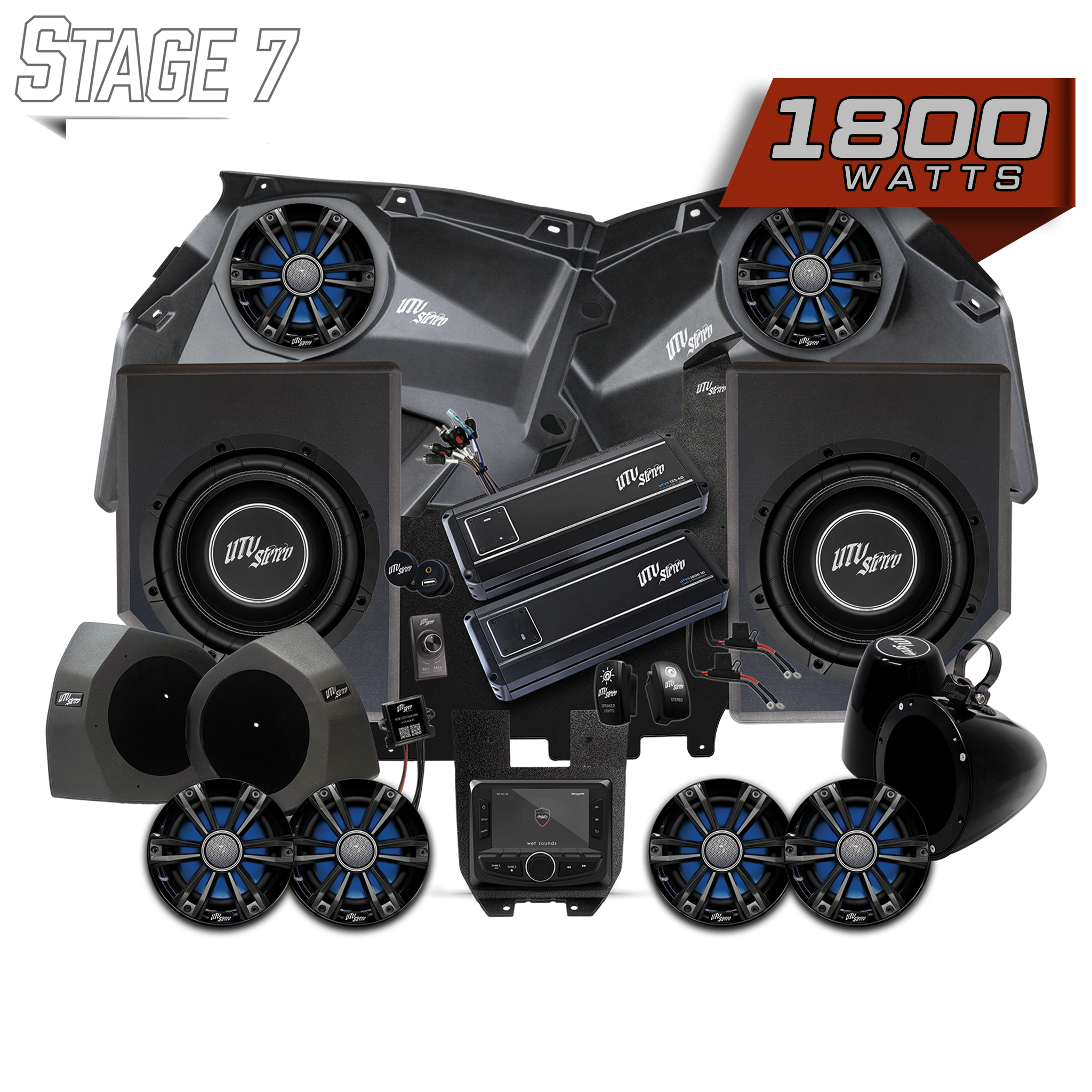 Can-Am® X3 Signature Series Stage 7 Stereo Kit | UTVS-X3-S7-S