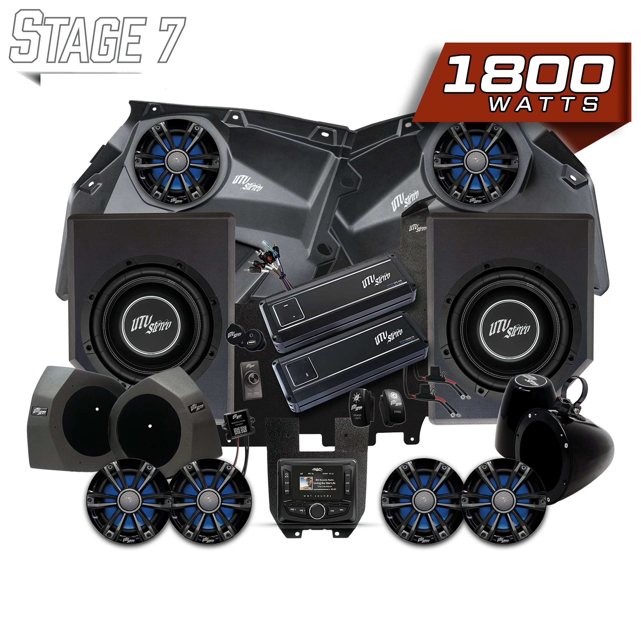 Can-Am® X3 Signature Series Stage 7 Stereo Kit | UTVS-X3-S7-S