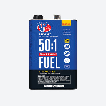 VP Racing 50:1 Fuel Mix: Premixed Ethanol-Free 94 Octane