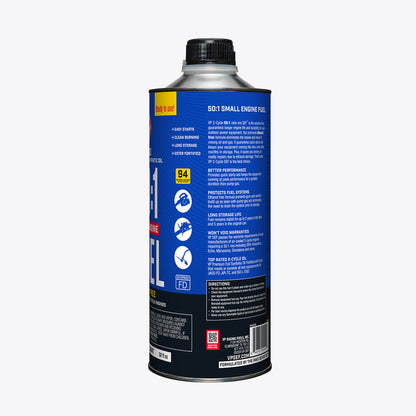 VP Racing 50:1 Fuel Mix: Premixed Ethanol-Free 94 Octane