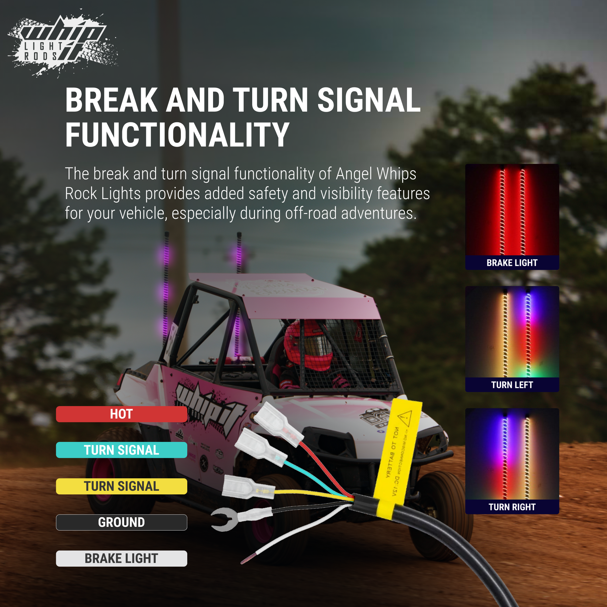 Angel LED Whips: Illuminate Your Journey with COB Technology!