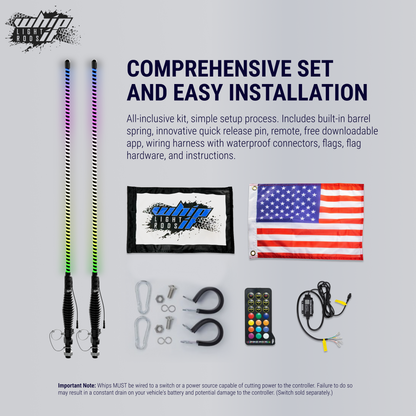 Angel LED Whips: Illuminate Your Journey with COB Technology!