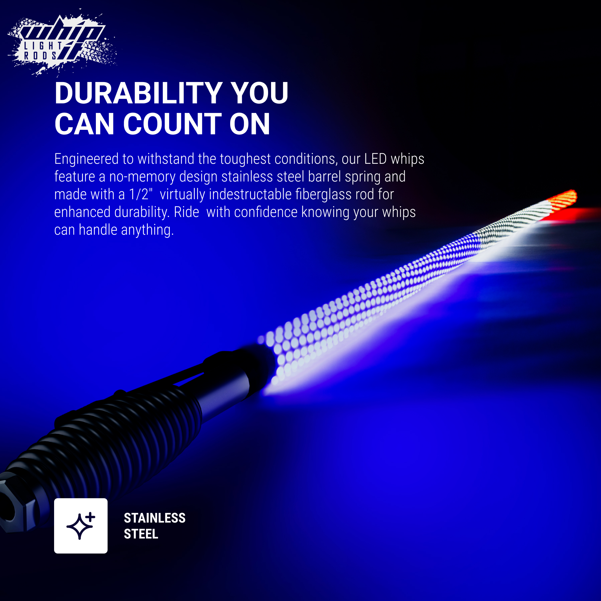 Old Glory LED Whips – Super Bright Patriotic Illumination