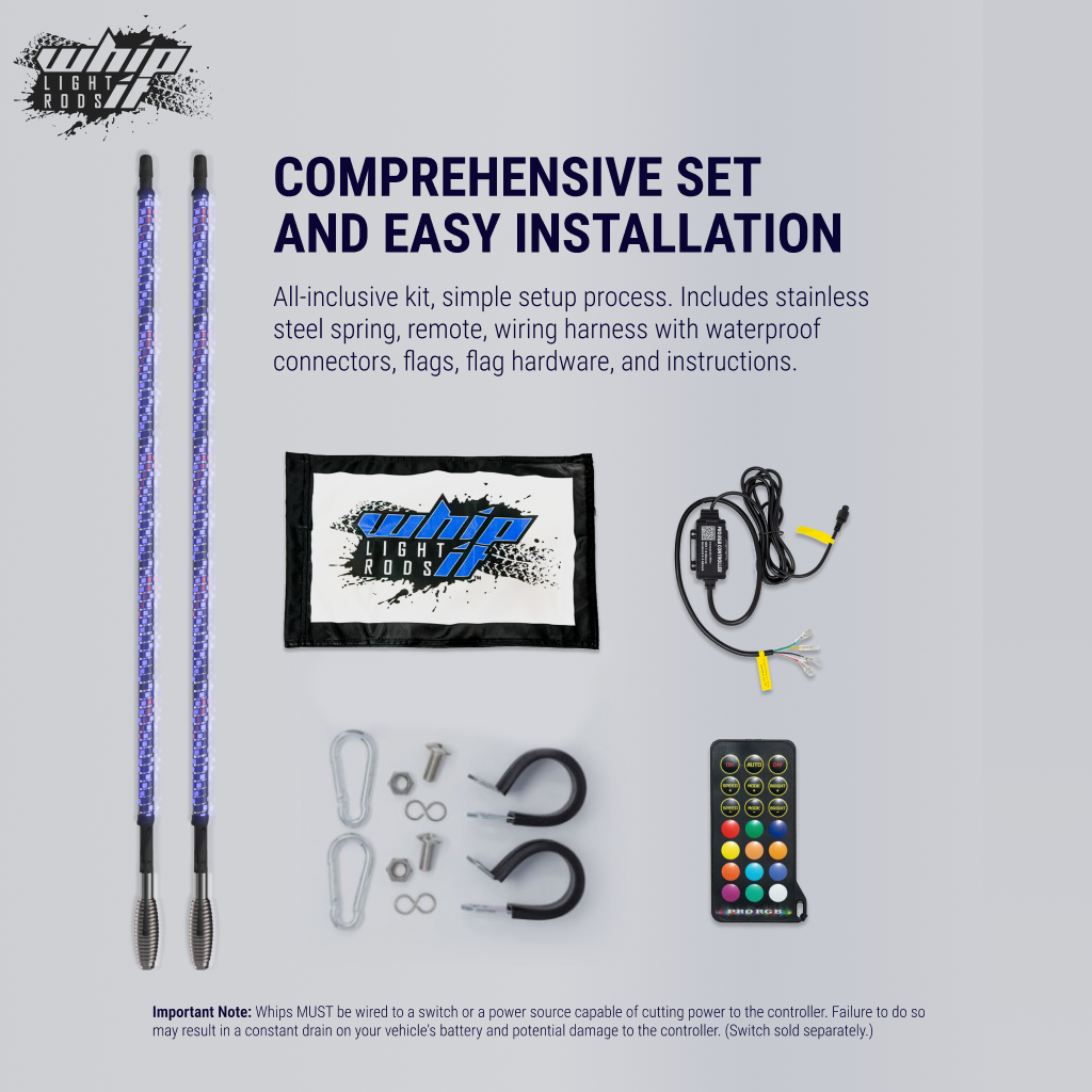 SOL LED Whips: The Brightest and Most Advanced Whips on the Market!