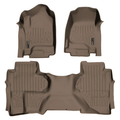 SMARTLINER Floor Liners for Double Cab 2019 Chevy Silverado 1500 LD (Bucket)