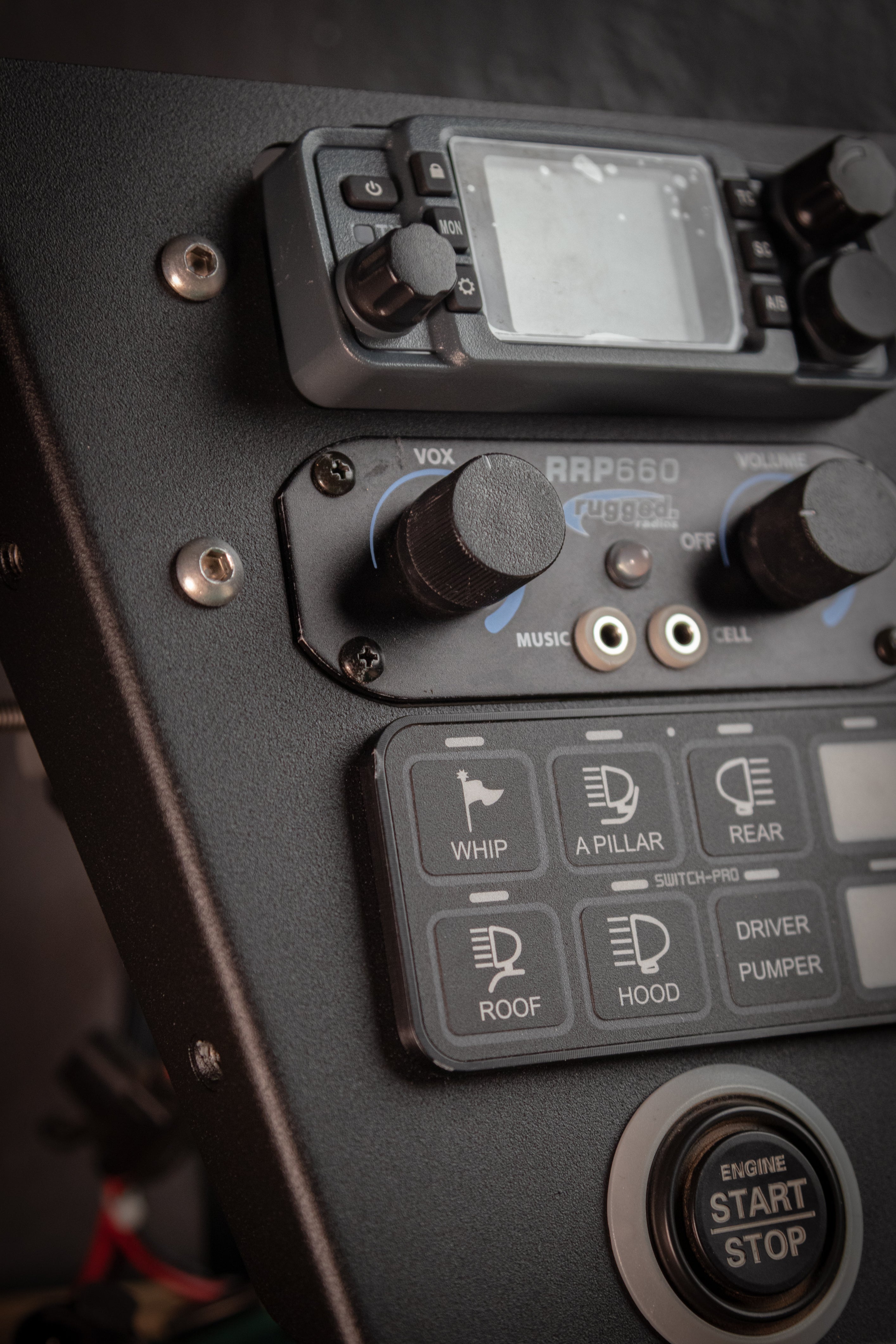 ABM Mini Radio + Switch-Pros Mount