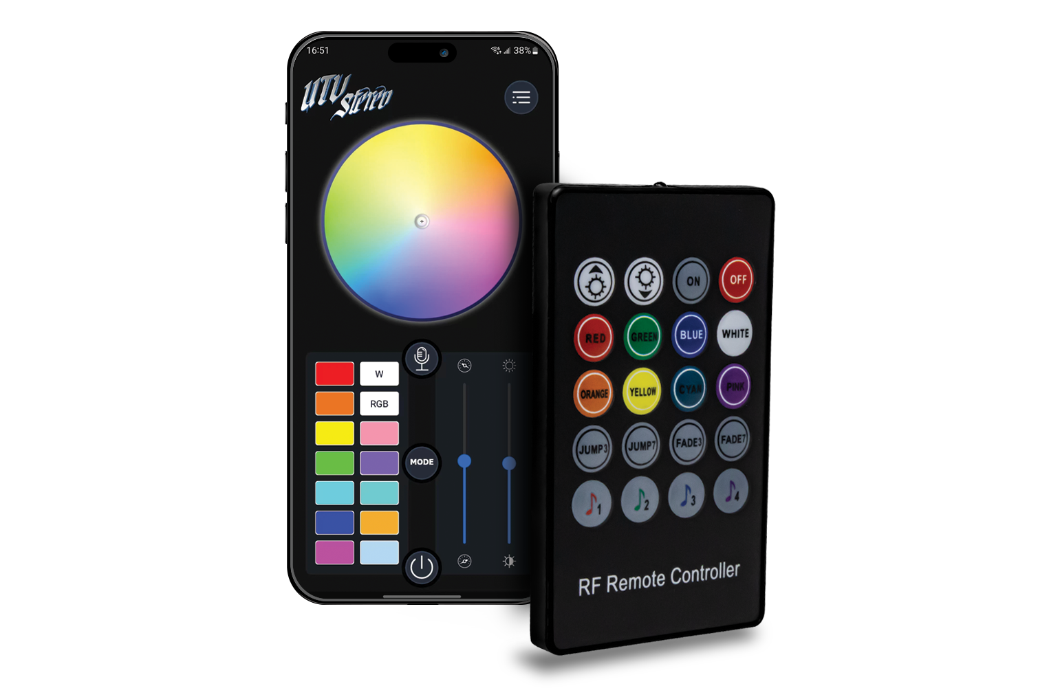 Pro Series 1" Tweeter w/ Built In RGB LED (Pair) | UTVS-PTW