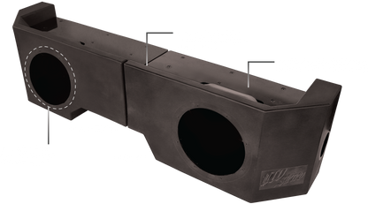 Can-Am® Defender HD10 2400W Dual 10"Subwoofer Kit | UTVS-DEF-SUB-2400-2