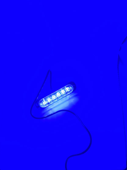 6 LED EMERGENCY STROBE LIGHTING IN BLUE