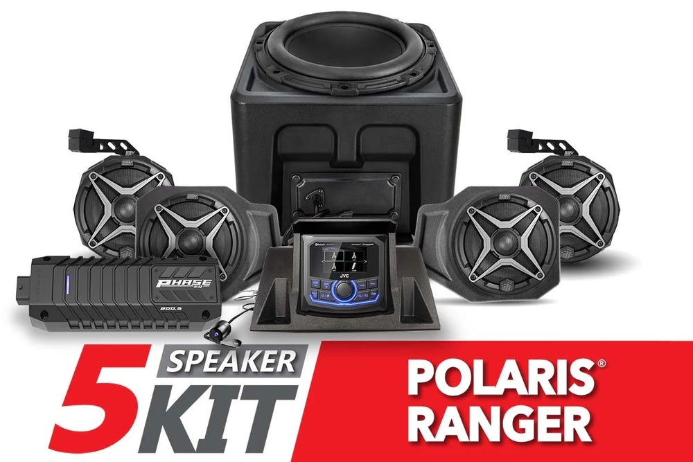 5-Speaker Upgrade Kit for select 2018-2024 Polaris Ranger XP1000 models