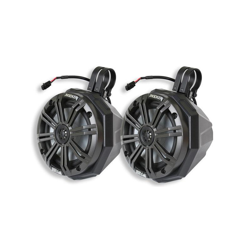 SSV Works '20-'24 Polaris RZR Pro XP/Pro R/Turbo R 6.5in Cage-Mount Plug-&-Play Speaker-Pods for Ride Command