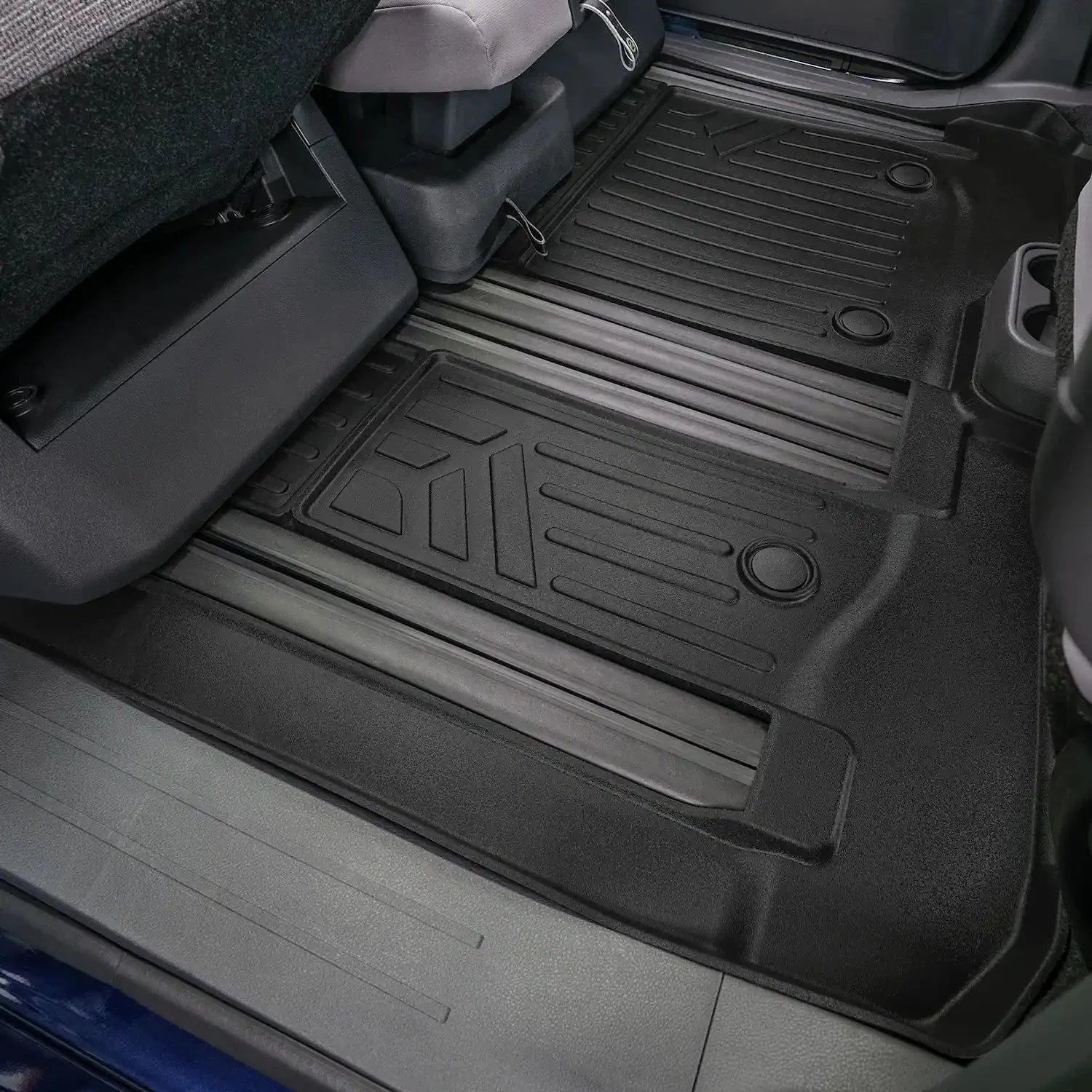 SMARTLINER Custom Fit Floor Liners For 2021-2026 Toyota Sienna with 2nd Row Bucket Seats and Spare Tire