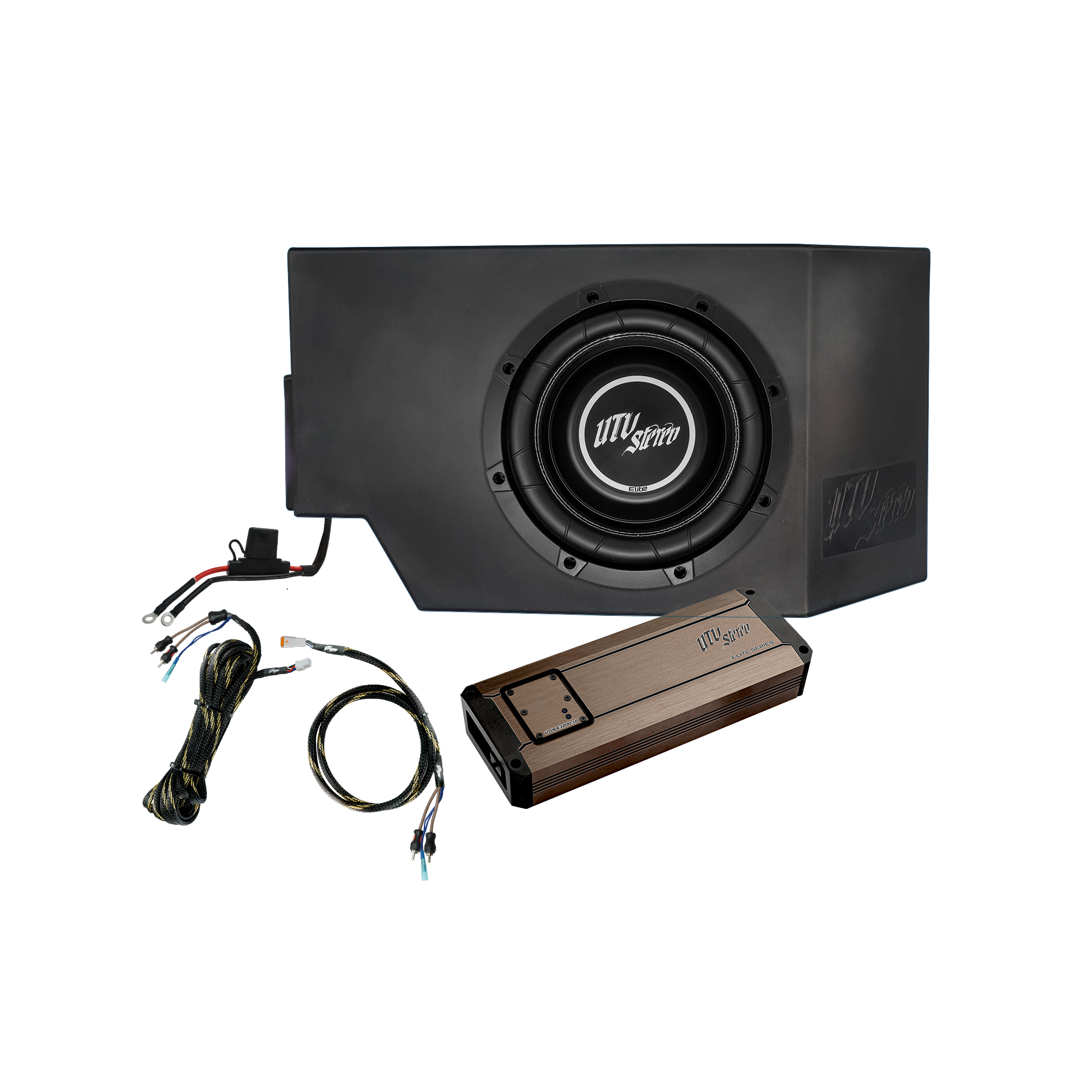 Can-Am® Defender HD10 1200W Single Side 10" Subwoofer Kit  | UTVS-DEF-SUB-1200
