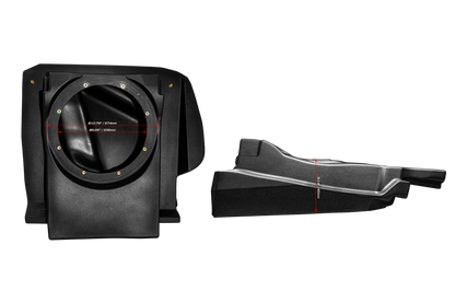 Can-Am® Maverick R 10" Front Passenger Subwoofer Enclosure (4-SEAT MODELS) – Unloaded | UTVS-R-ENC-PASS-4F