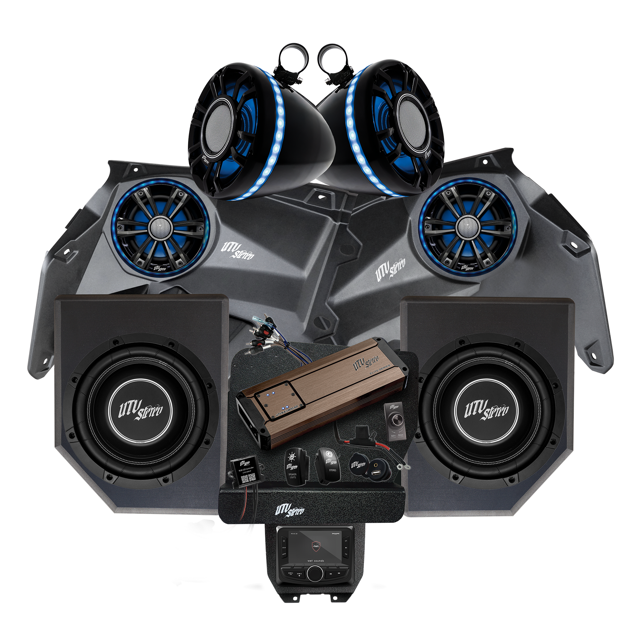 Can-Am® X3 Elite Series Stage 6 Stereo Kit | UTVS-X3-S6-E