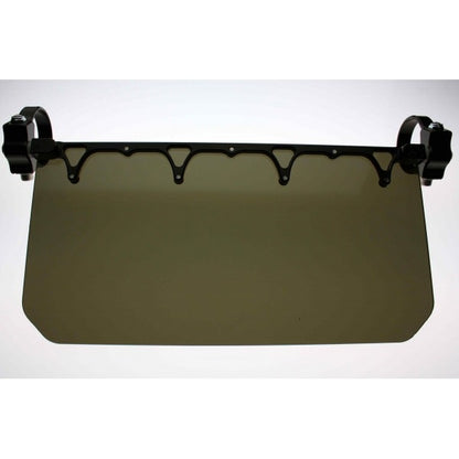 12” Wide Sun Visor - Solid Black Shield