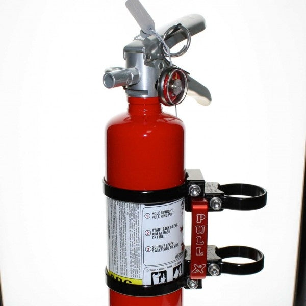 Quick release fire extinguisher mount w/ 2.5lb extinguisher