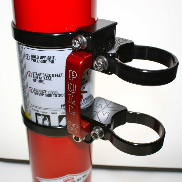 Quick release fire extinguisher mount w/ 2.5lb extinguisher