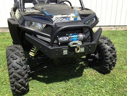 EMP RZR Extreme Front Bumper / Brush Guard with Winch Mount (XP1K, 2016-18 RZR 1000-S and 2016-18 RZR 900) With LED Lights