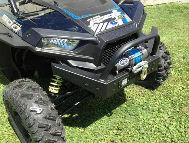 EMP RZR Extreme Front Bumper / Brush Guard with Winch Mount (XP1K, 2016-18 RZR 1000-S and 2016-18 RZR 900) With LED Lights