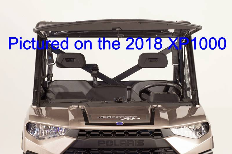 Seizmik Folding Flip Down Full Front Windshield For Polaris Ranger 1000 XP & Crew (2017-2025) – Polycarbonate