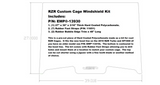 EMP RZR Custom Cage Windshield Kit for 2019-21 RZR Turbo and RZR XP1000