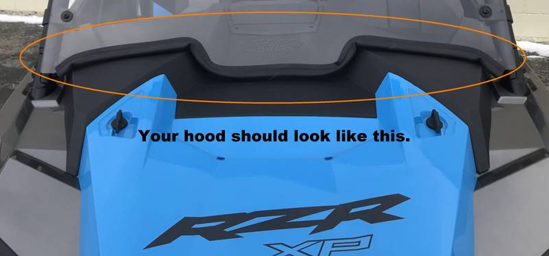 EMP 2019-21 RZR Half Windshield/ Wind Deflector for the RZR Turbo and RZR XP1000