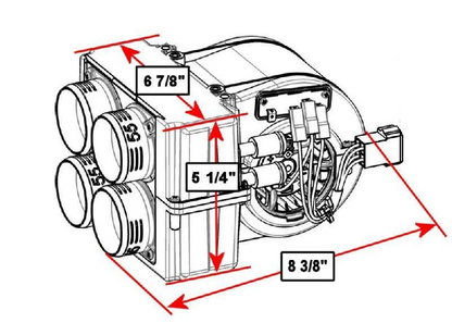 EMP Underhood Cab Heater for RZR 900 and XP1000 (RZR Heater)