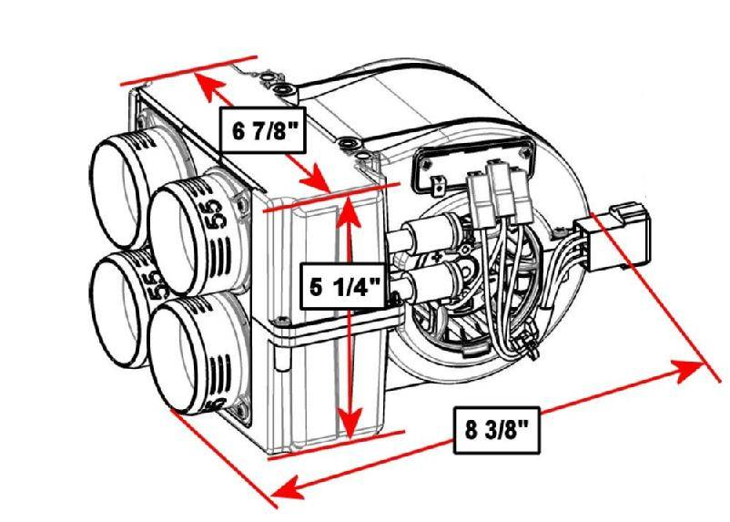 EMP Underhood Cab Heater for RZR 900 and XP1000 (RZR Heater)