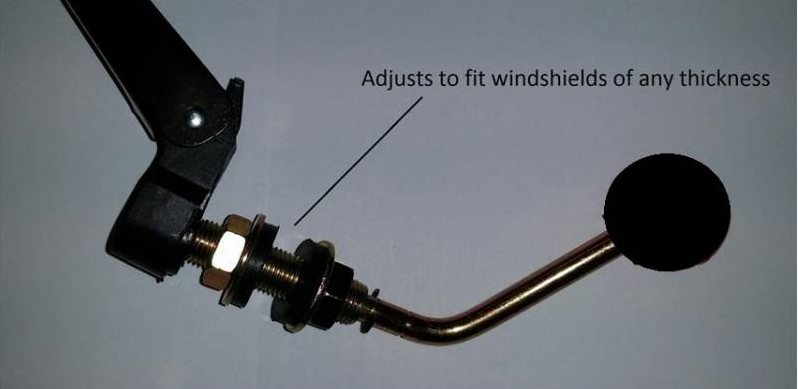 EMP Hand Operated UTV Wiper for Hard Coated Poly Windshields Only