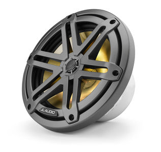 JL Audio 7.7-inch (196 mm) Marine Coaxial Speakers, Gray Metallic Sport Grilles with RGB LED Lighting