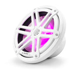 JL Audio 7.7-inch (196 mm) Marine Coaxial Speakers, White Sport Grilles with RGB LED Lighting