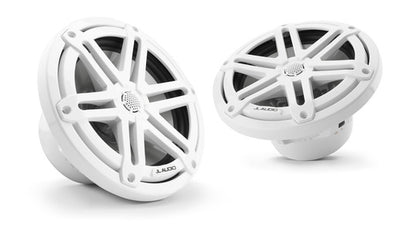 JL Audio 7.7-inch (196 mm) Marine Coaxial Speakers, White Sport Grilles