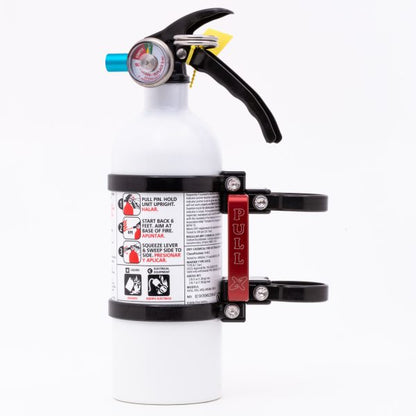 Quick release fire extinguisher mount w/ 2lb extinguisher