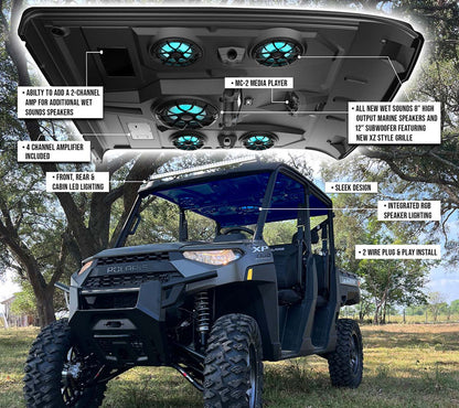 AR-5 Ranger Crew | Wet Sounds 5-Speaker Ranger Roof Audio System (FREE SHIPPING)