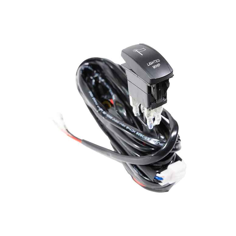 LED Whip Rocker Switch with Harness: Upgrade Your Vehicle with Easy-to-Use Lighting Control